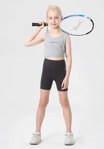 Miniatura 4 de MERIABNY Pantalones cortos de voleibol para niñas de 6 a 13 años