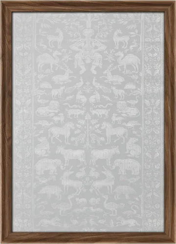 Miniatura 176 de MUDECOR Lienzo enmarcado prémium para pared, pinos nevados en bosque de invierno, ilustraciones modernas, arte contemporáneo, escénico, divertido