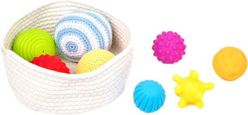 Miniatura 8 de Adena Montessori Paquete de 8 bolas sensoriales para niños pequeños de 1 a 3 años, juguetes sensoriales para bebés de 6 a 12 meses, juguete