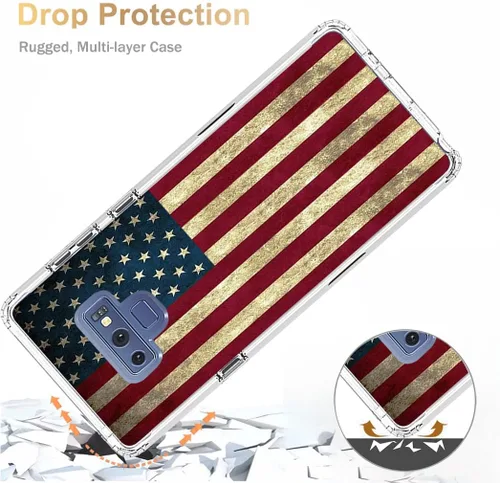 Miniatura 7 de Funda para Galaxy Note 9, Samsung Note 9 N960U con protector de pantalla de vidrio templado, funda protectora de cuerpo completo con bonito