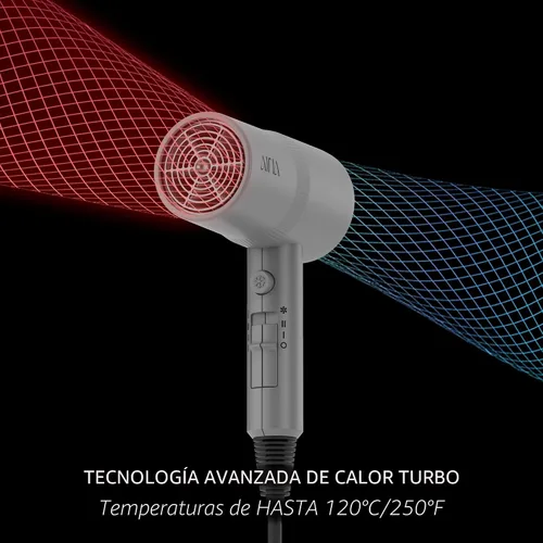 Miniatura 4 de AINA Secador de cabello con difusor, secador de cabello para mujeres Tecnología iónica avanzada, revestimiento cerámico Función de disparo frío