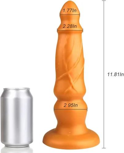 Miniatura 5 de FST Tapón anal de cabeza cónica, ajuste vaginal, estimulación del punto G, consolador, texturas de bulto, masaje de próstata con fuerte ventosa