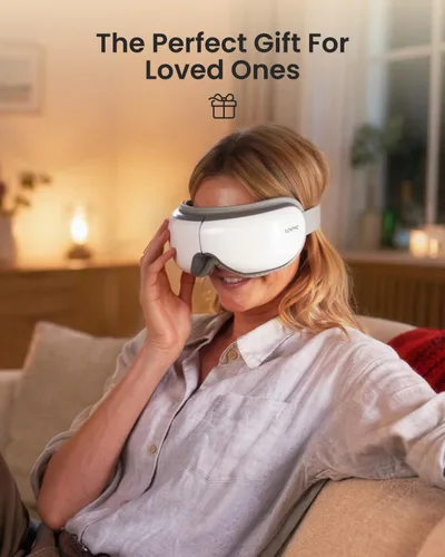 Miniatura 2 de RENPHO - Masajeador de ojos con calor, masajeador de calor recargable con música Bluetooth para relajar y reducir la tensión de los ojos, ojeras