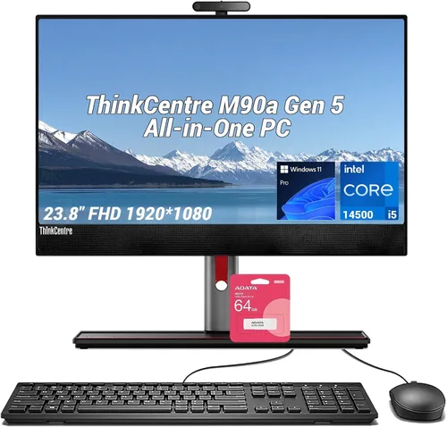 Lenovo ThinkCentre Neo 30a 23.8" FHD Business All-in-One, Intel Core i5-13420H, 16GB RAM, 512GB SSD, teclado y ratón con cable, RJ-45, HDMI, Wi-Fi