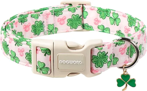 Miniatura 38 de DOGWONG Collar de Algodón Navideño para Perro, Collar de Perro Rojo de Papá Noel, Collares Duraderos para Mascotas de Fiestas Navideñas, Lindo Rojo