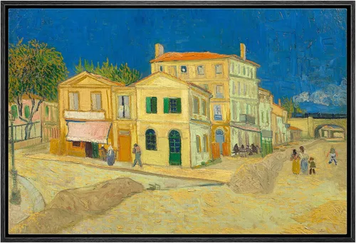 Miniatura 58 de Van Gogh - Lienzo con diseño giclée de olivos con cielo amarillo y sol, arte de pared de galería, estirado y enmarcado, listo para colgar, 24 x 36