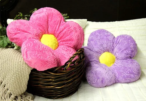 Miniatura 7 de Snuggle Stuffs Almohada de 15" Minky Flower Lavender Lavanda