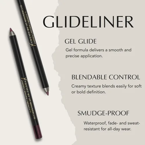 Miniatura 3 de Xtreme Lashes GlideLiner - Lápiz de ojos de larga duración con sacapuntas, cereza negra, 0.04 onzas, maquillaje impermeable, fórmula de gel