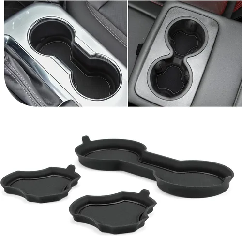 Auovo Portavasos compatibles con accesorios Chevy Blazer 2019 2020 2021 2022 2023 2024 de silicona para decoración interior del automóvil (kit de 3