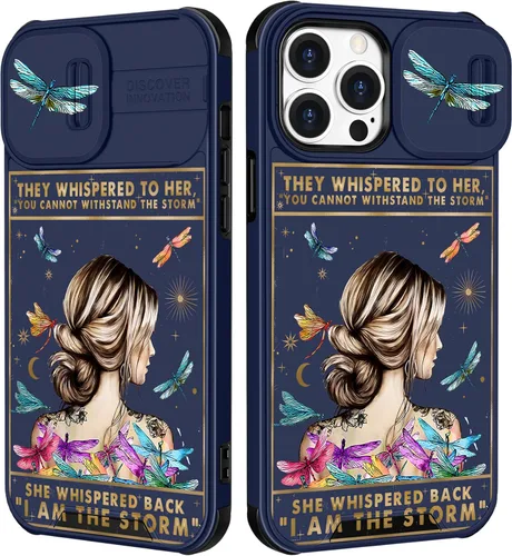 Miniatura 61 de Funermei Funda 2 en 1 para iPhone 13/iPhone 14 para mujeres, linda funda de teléfono con calavera para niñas, diseño de esqueleto gótico, divertido