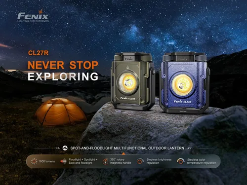 Miniatura 5 de Fenix CL27R Linterna de camping, 1600 lúmenes, recargable por USB-C, resistente al agua, portátil con LEDs blancos y rojos y organizador Lumentac