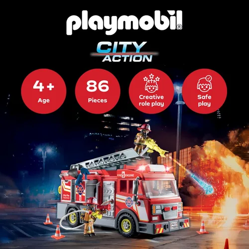 Miniatura 3 de Playmobil Camión de bomberos con accesorios y 2 figuras