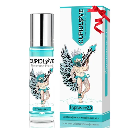 CUPIDLOVE Feromonas enrollables para hombres, 0.3 onzas líquidas, Hypnasure 2.0, perfume de colonia de aceite de larga duración para hombres,