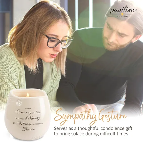 Miniatura 6 de Pavilion - When Someone You Love Becomes a Memory That Memory Becomes a Treasure - Vela de cerámica rellena de soja de 8 onzas