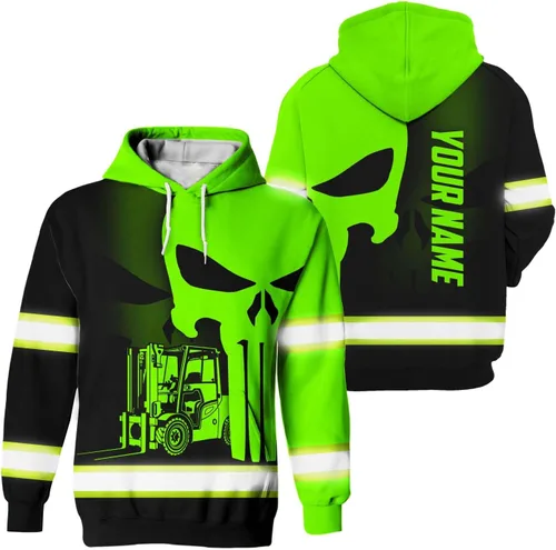 Sudadera con capucha de alta visibilidad para hombres - Colección de trabajos con nombre personalizado Clase 3 Ropa de trabajo reflectante de Color