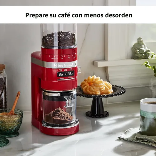 Miniatura 7 de KitchenAid Molinillo para café, de rebaba - KCG8433 - Rojo Imperio Empire Red