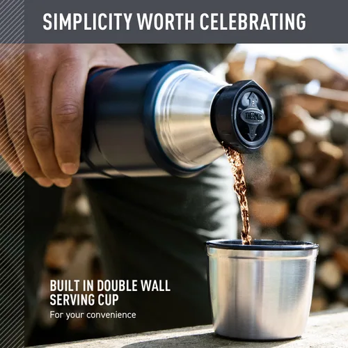 Miniatura 3 de Botella inoxidable para bebidas de 68 onzas líquidas, modelo King, de la marca Thermos, Acero inoxidable