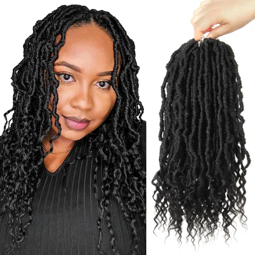 Miniatura 17 de BOHOBABE Rastas Falsas de Cabello de Ganchillo de 30 Pulgadas, Rastas Suaves Boho de Ganchillo con Puntas Rizadas, Rastas Largas de Diosa Bohemia