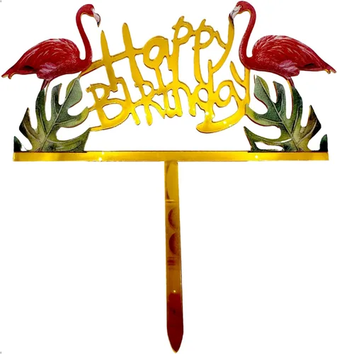 Miniatura 11 de Decoración para tartas (HBD + mariposas moradas)