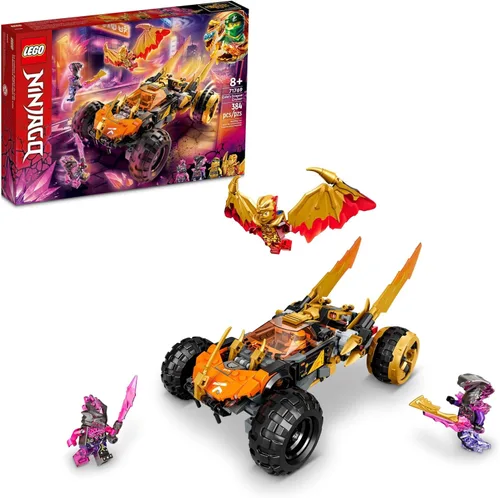 LEGO NINJAGO Cole's Dragon Cruiser - Juguete para coche, 71769 Ninja Toys con Kai dorado, Cole y minifiguras de guerrero serpiente, regalos para
