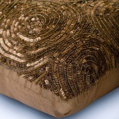 Miniatura 2 de The HomeCentric Funda de almohada dorada para sofá, funda de almohada geométrica moderna, 12 x 12 pulgadas (11.8 x 11.8 in), funda de almohada Dorado