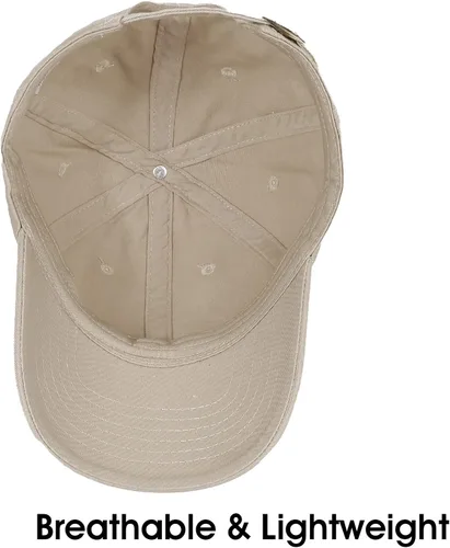 Miniatura 4 de Crazy Era Gorra de béisbol unisex de algodón liso en blanco para papá, ajustable, estilo vintage