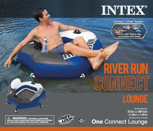 Miniatura 5 de Intex River Run - Flotador inflable para 1 persona, para lago, piscina y río, paquete de 6