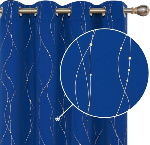 Miniatura 43 de Deconovo Cortinas opacas, 2 paneles, 52 x 72 pulgadas, cortinas con aislamiento térmico para oscurecer la habitación, con ojales para dormitorio