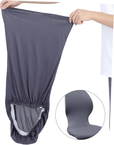 Miniatura 5 de Homoyoyo Funda para silla de juegos de respaldo alto, sillas de oficina con respaldo alto, color azul, juego de 4 fundas giratorias para sillas