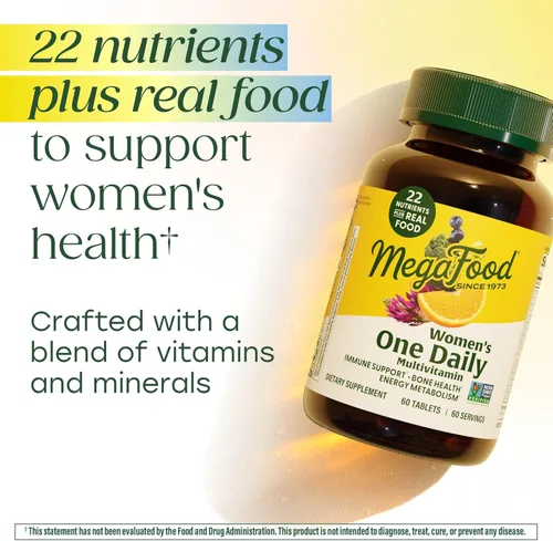 Miniatura 5 de MegaFood Multivitamínico para Mujeres One Daily - Multivitamínico para Mujeres - Vitamina C, Vitamina D, Hierro y Vitaminas B - Apoyo