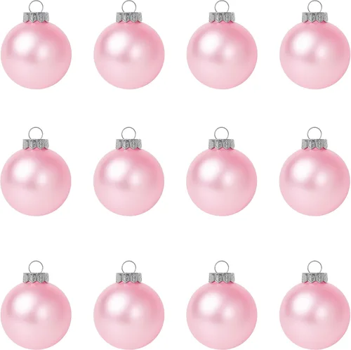Miniatura 6 de Paquete de 12 adornos de bola de Navidad marrón café mate – Adornos en blanco para manualidades, personaliza y decora con pintura, purpurina