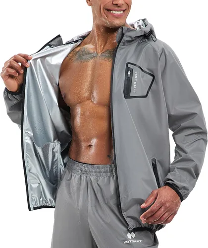 Miniatura 8 de HOTSUIT Sauna Suit Men Anti Rip Boxing Sweat Suits Exercise Workout Jacket