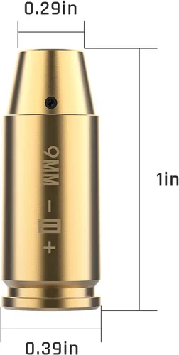Miniatura 3 de Feyachi Bore Sight 9MM/223 5.56/12GA Punto Rojo Laser Zeroing Bore Sighter Pistola Laser Boresighter con 3 Juegos Latón