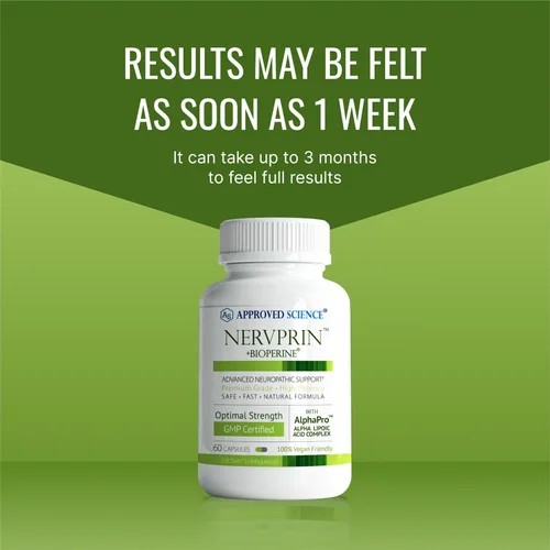 Miniatura 6 de Approved Science Nervprin - Soporte nervioso - Benfotiamina, B12, ácido R-alfa-lipoico, corydalis, boswellia, BioPerine - 360 cápsulas - Hecho