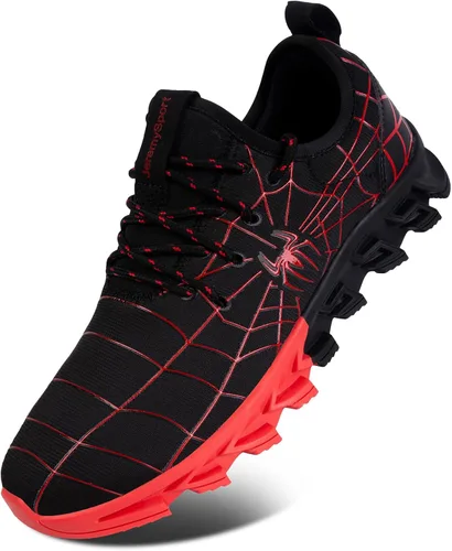 BULLZINE Zapatos deportivos para correr para niños pequeños y grandes, ligeros, transpirables, casuales, para caminar