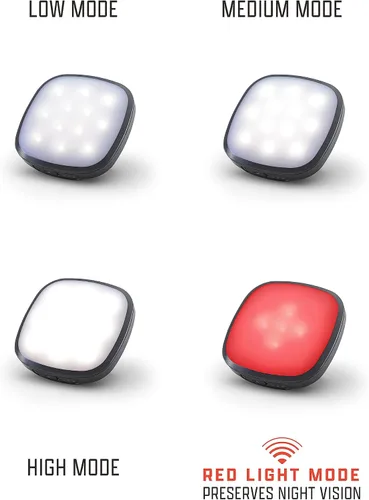 Miniatura 3 de AMPEX Luz de camping recargable de 300 lúmenes luz blanca con modo rojo - Interruptor de bloqueo - 200 horas de tiempo de funcionamiento con carga