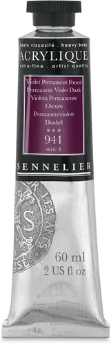 Miniatura 62 de Sennelier Acrílico para artistas extrafinos, 2.0 fl oz, luz verde cromo S3