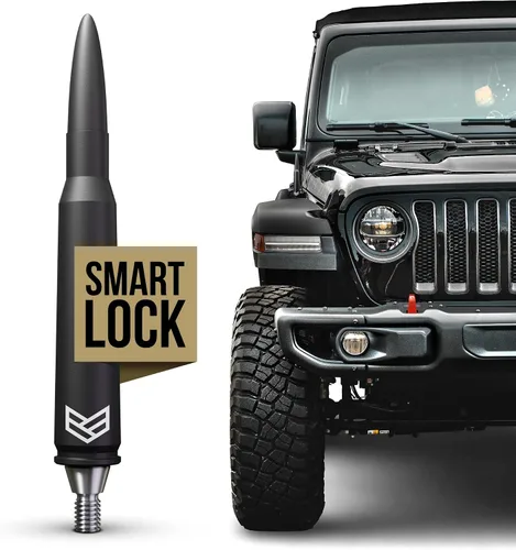 RONIN FACTORY - Antena 50 Cal Bullet para Jeep Wrangler Gladiator Sahara Rubicon, accesorios Jeep, antena de radio de repuesto, SmartLock (JK JL