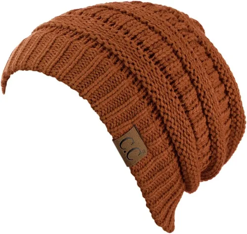 Miniatura 431 de C.C Trendy Warm Chunky Soft Stretch Cable Knit Beanie