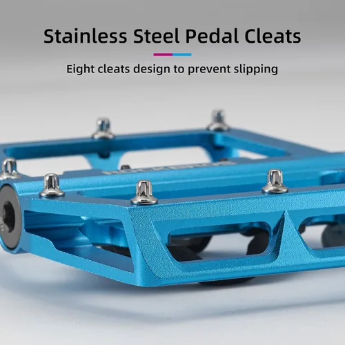 Miniatura 3 de ROCKBROS Pedales de bicicleta de montaña MTB compatibles con SPD bicicleta de montaña de doble función sellada sin clipless de aluminio plataforma