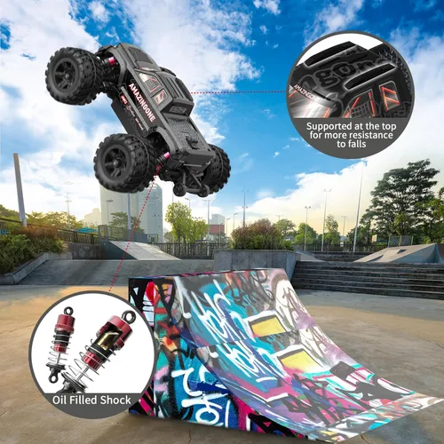 Miniatura 4 de 20208 Coches RC rápidos sin escobillas a escala 1/20 para adultos, Buggy RC monstruo de alta velocidad máxima 45KMH, Camiones RC de hobby 4X4