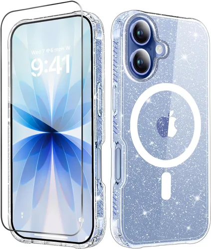 Miniatura 37 de MIODIK Compatible con Funda para iPhone Air, [Compatible con Magsafe] con Protector de Pantalla y Protección de Cámara Mejorada, Funda Protectora