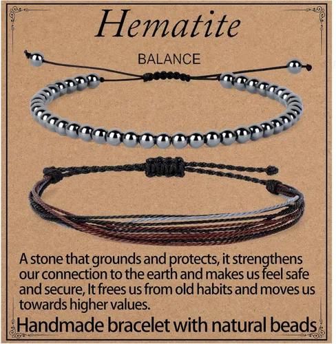 Miniatura 19 de LPBeads Pulsera de piedra natural hecha a mano de tamaño ajustable