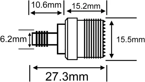 Miniatura 3 de onelinkmore Adaptador SMA hembra a SO239 (PL-259 hembra) Adaptador coaxial de radio bidireccional UHF Kits conector para Baofeng CB Radio Walkie