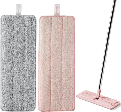 Miniatura 8 de JOYMOOP Almohadilla de repuesto de microfibra para sistema de trapeador plano de 15 pulgadas, gris, 1 paquete de recarga 1 pieza 15" - 1 gris