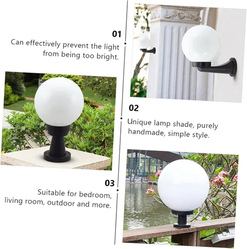 Miniatura 5 de Bombillas para lámpara de araña de vidrio para lámpara de araña s para mesa s Candelabro Post Globe reemplazo bombilla Patio Glass
