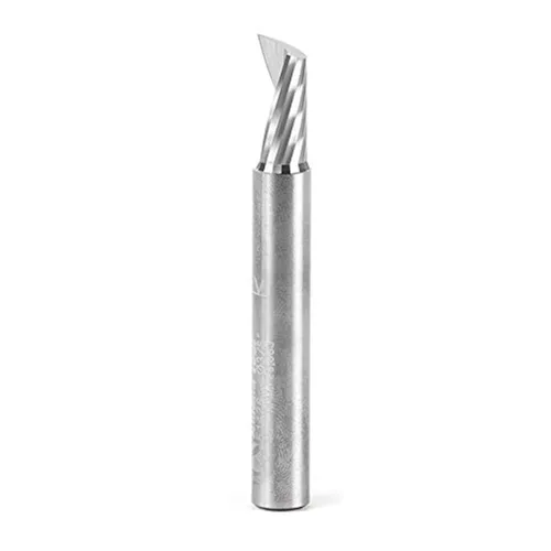 Miniatura 5 de Amana Tool - 51414 Carburo sólido CNC espiral 'O' sola flauta, corte de plástico 3/8 de diámetro x 1