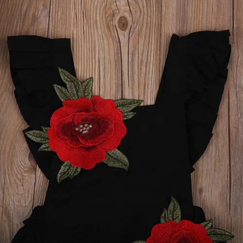 Miniatura 3 de Enterizo para bebés y niñas recién nacidas, ropa floral para niños, traje de verano