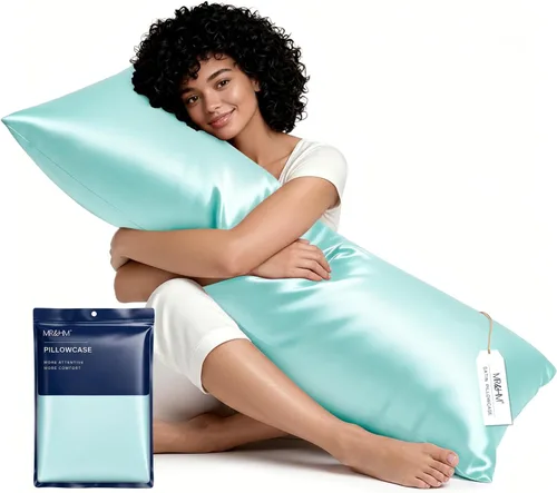 Miniatura 55 de MR&HM - Funda de almohada de satén 16- verde floral