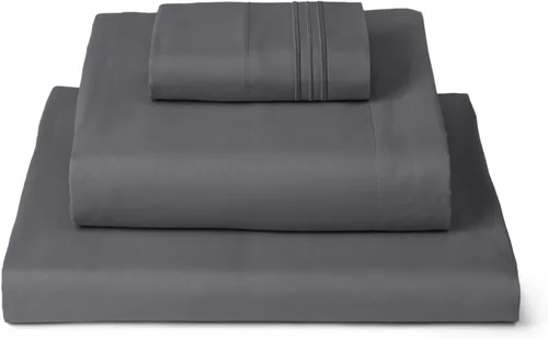 Mellanni Juego de sábanas y fundas de almohada de 3 piezas de la colección icónica de tamaño individual XL, sábanas de lujo de hotel, extrasuaves,
